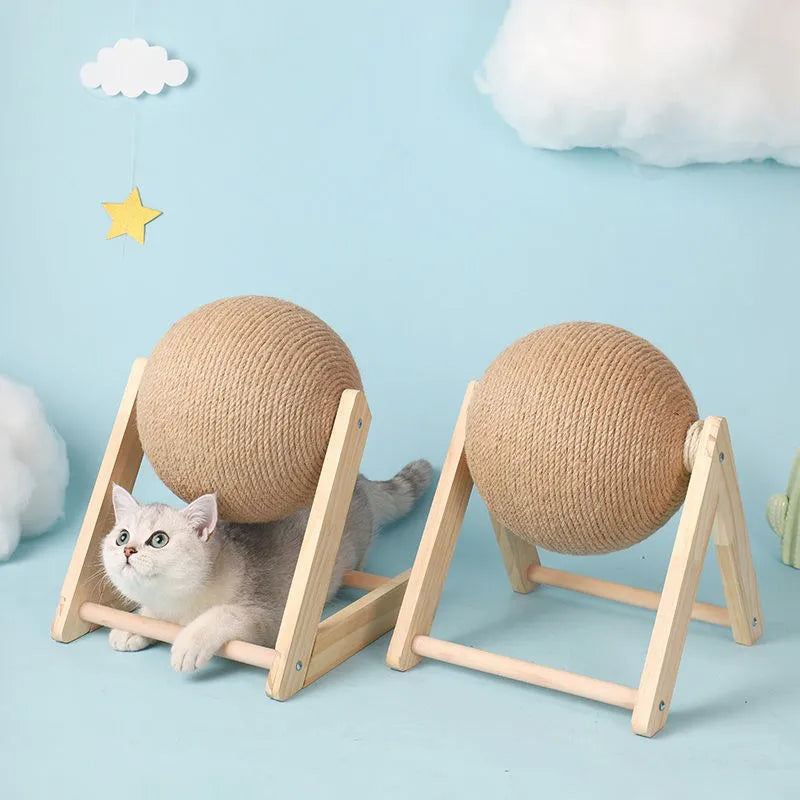 Cat scratching ball