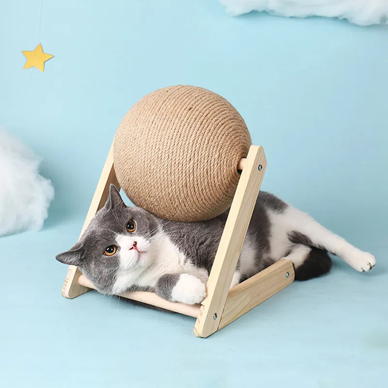 Cat scratching ball