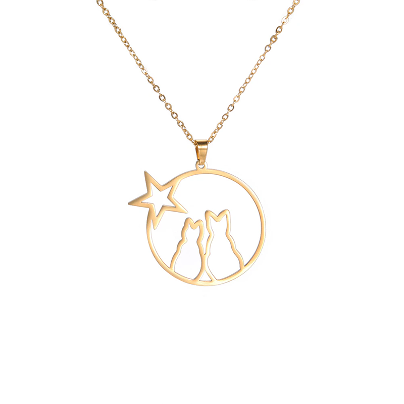 Collier Two Worlds Official - Pendentif Chat